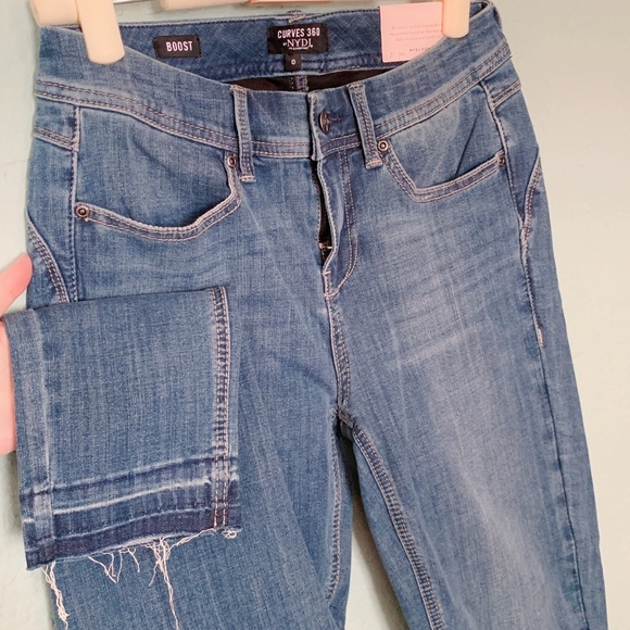 NYDJ Skinny Jeans W/ Released Hem sz 0 - Picture 5 of 9